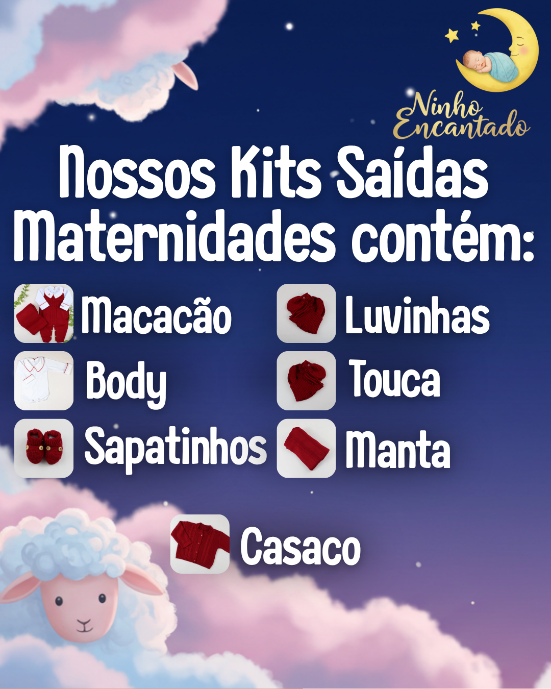 Saída de Tricô Masculina - COMPLETA
