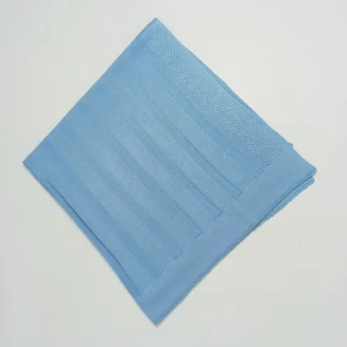 Manta De Tricô Avulsa Básica
Azul Bebê