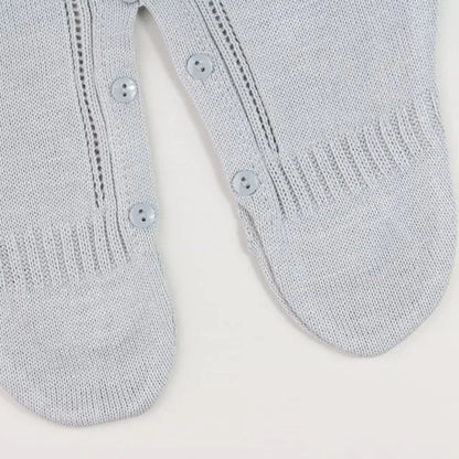 Saída De Maternidade Masculina Bebê Cinza