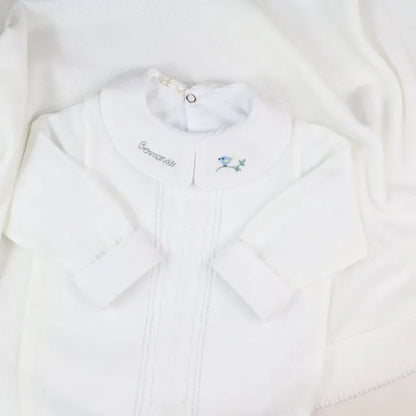 Saída De Maternidade Masculina Bebê  Branco
